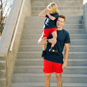 Boys Red Zyia X-Game Shorts